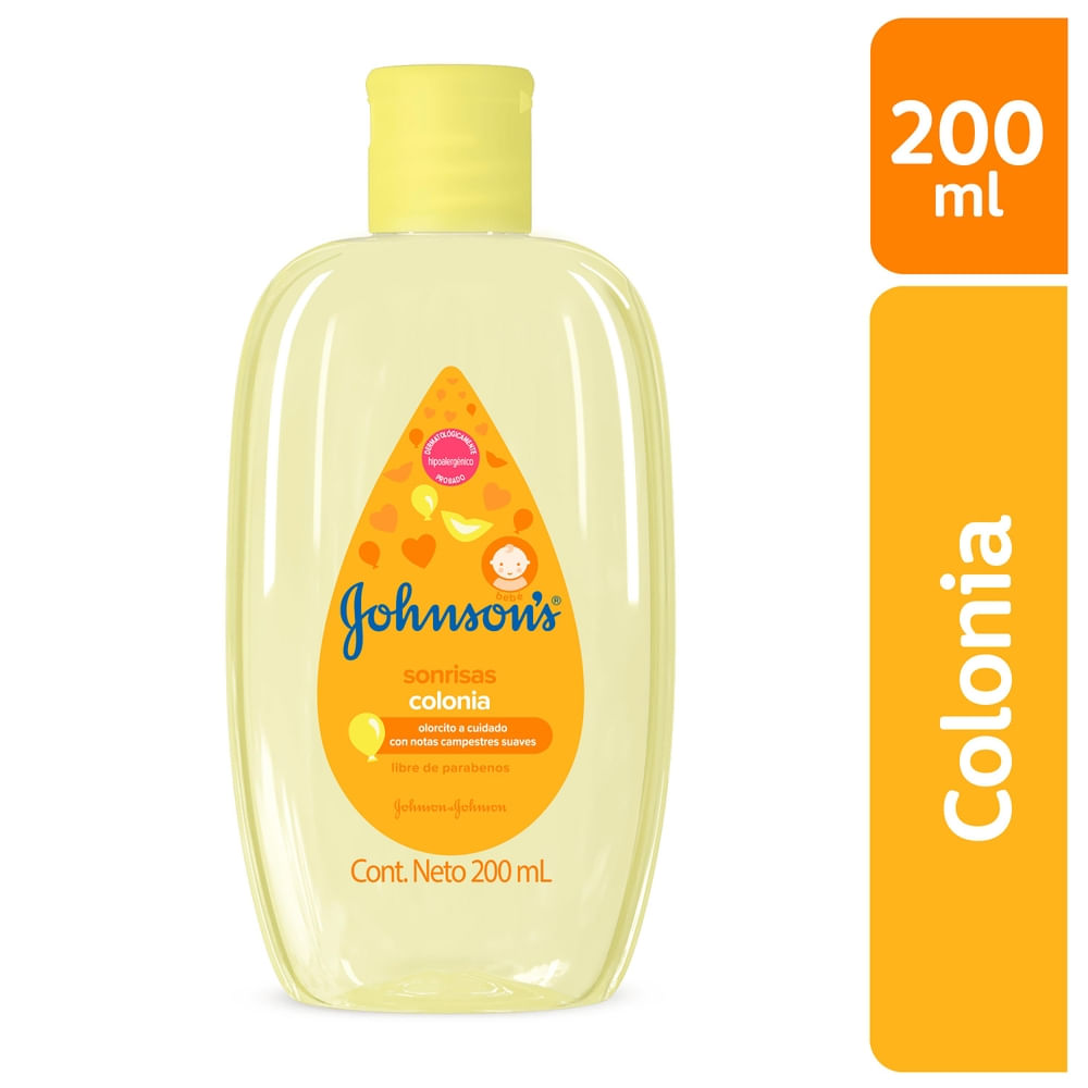 Colonia Bebé Johnson's Sonrisas - 200 ml