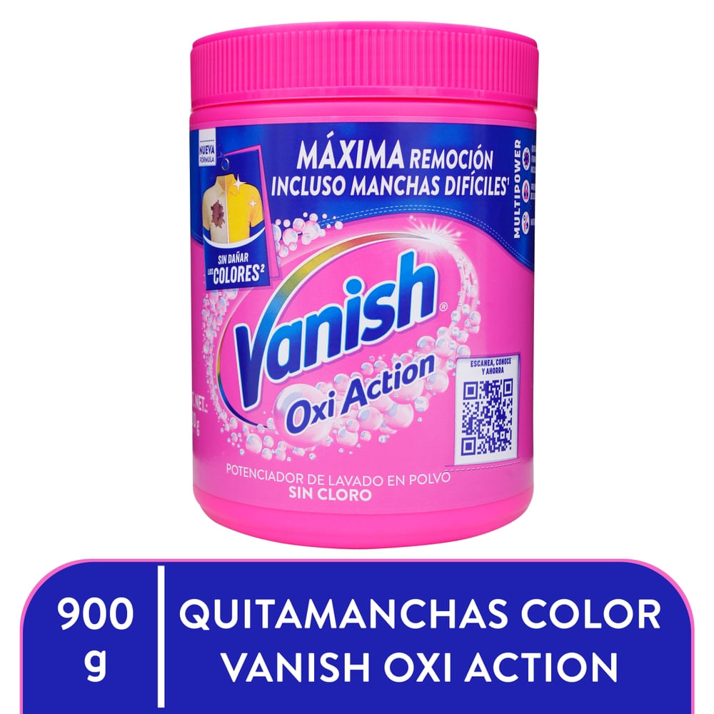 Quitamanchas Vanish en Polvo para Ropa de Color -900 g