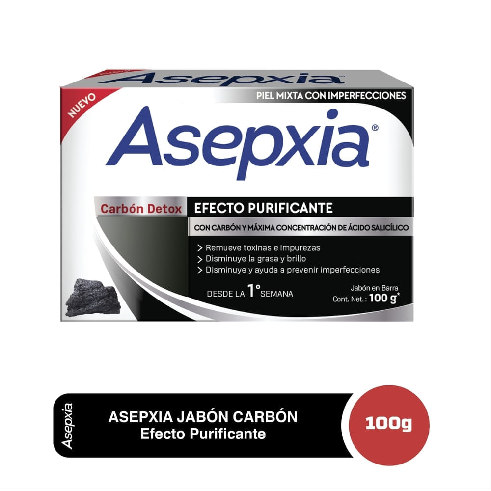 Jabón Carbón Activado Asepxia