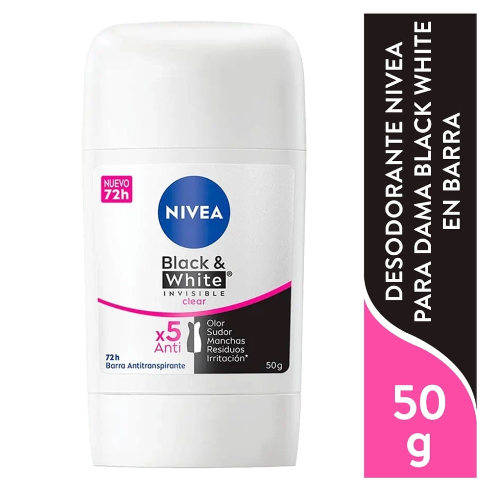 Desodorante Mujer Invisible Clear Nivea Barra