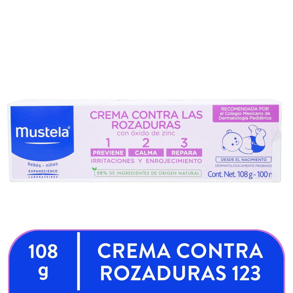 Dermatología Mustela Mus Bb Rozaduras 123 Crema 100 ml