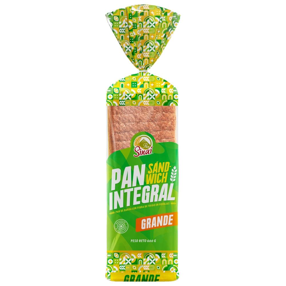 Pan Sandwich Integral Sinai 600gr