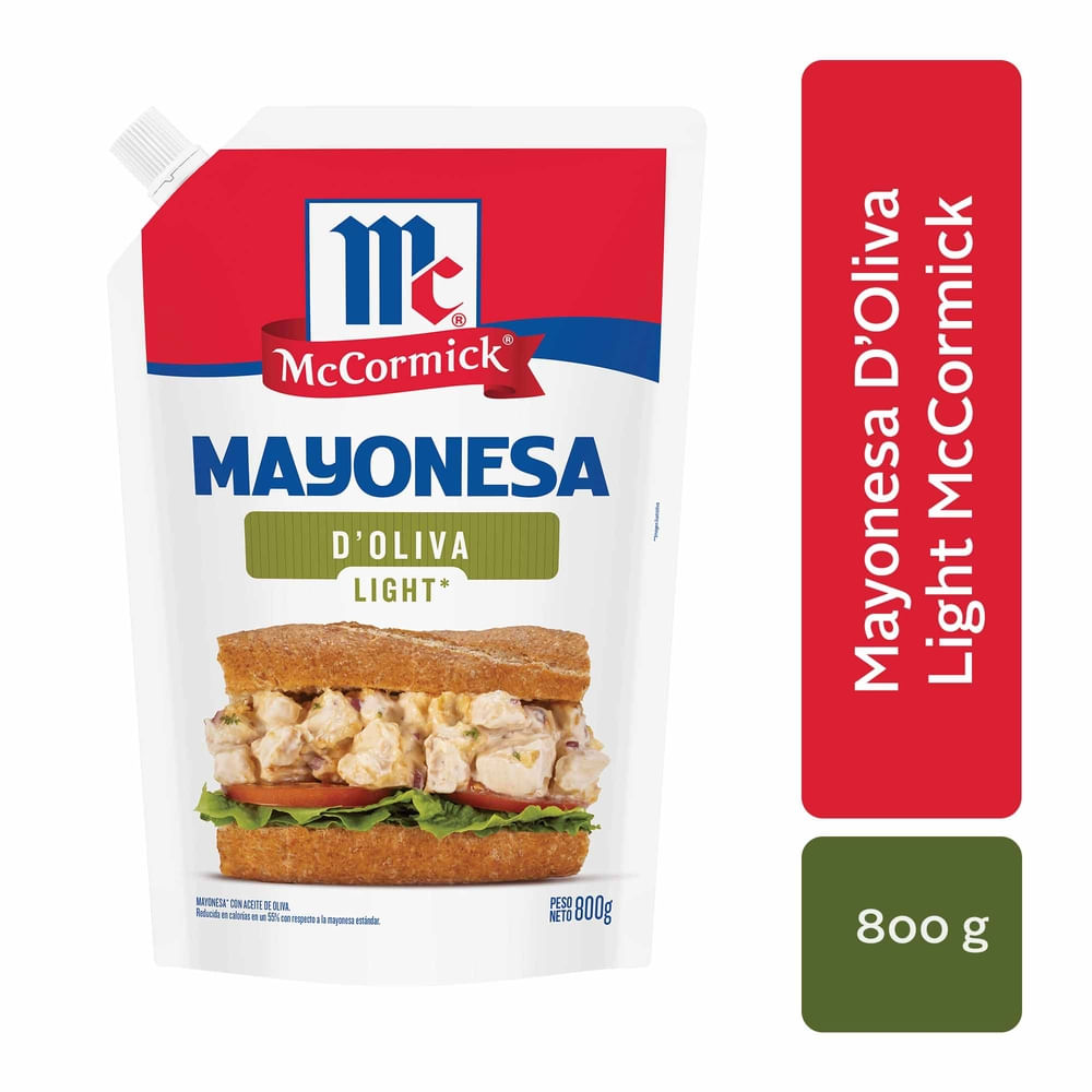Mayonesa McCormick D'Oliva Light - 800 g