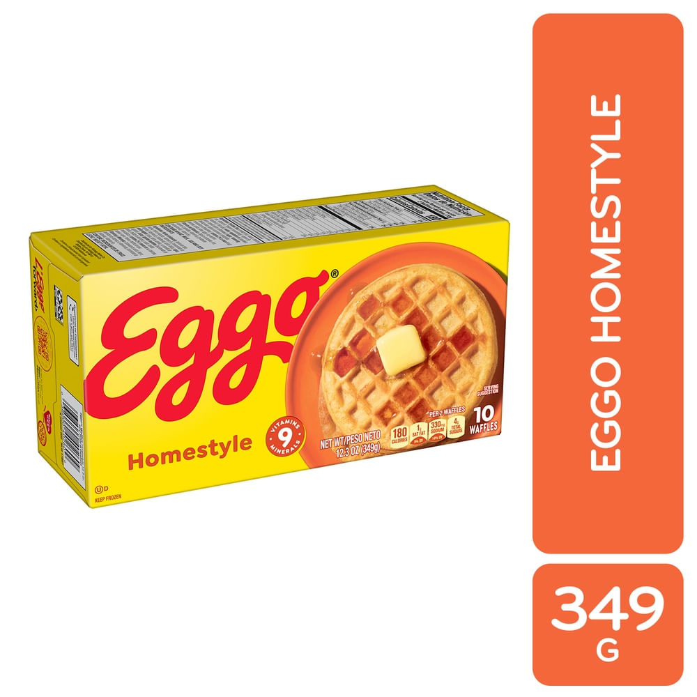Waffles Kelloggs Eggo Homestyle - 349 g