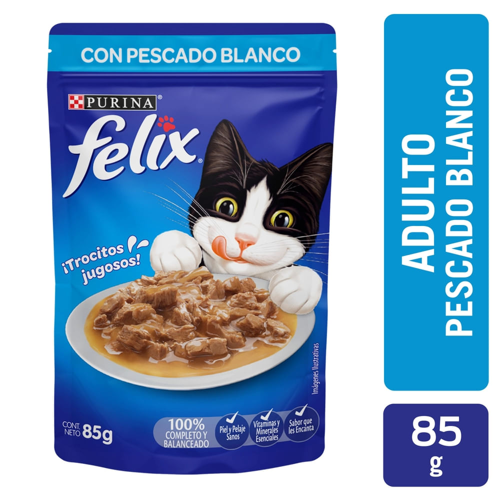 Alimento Gato Pescado Blanco Felix