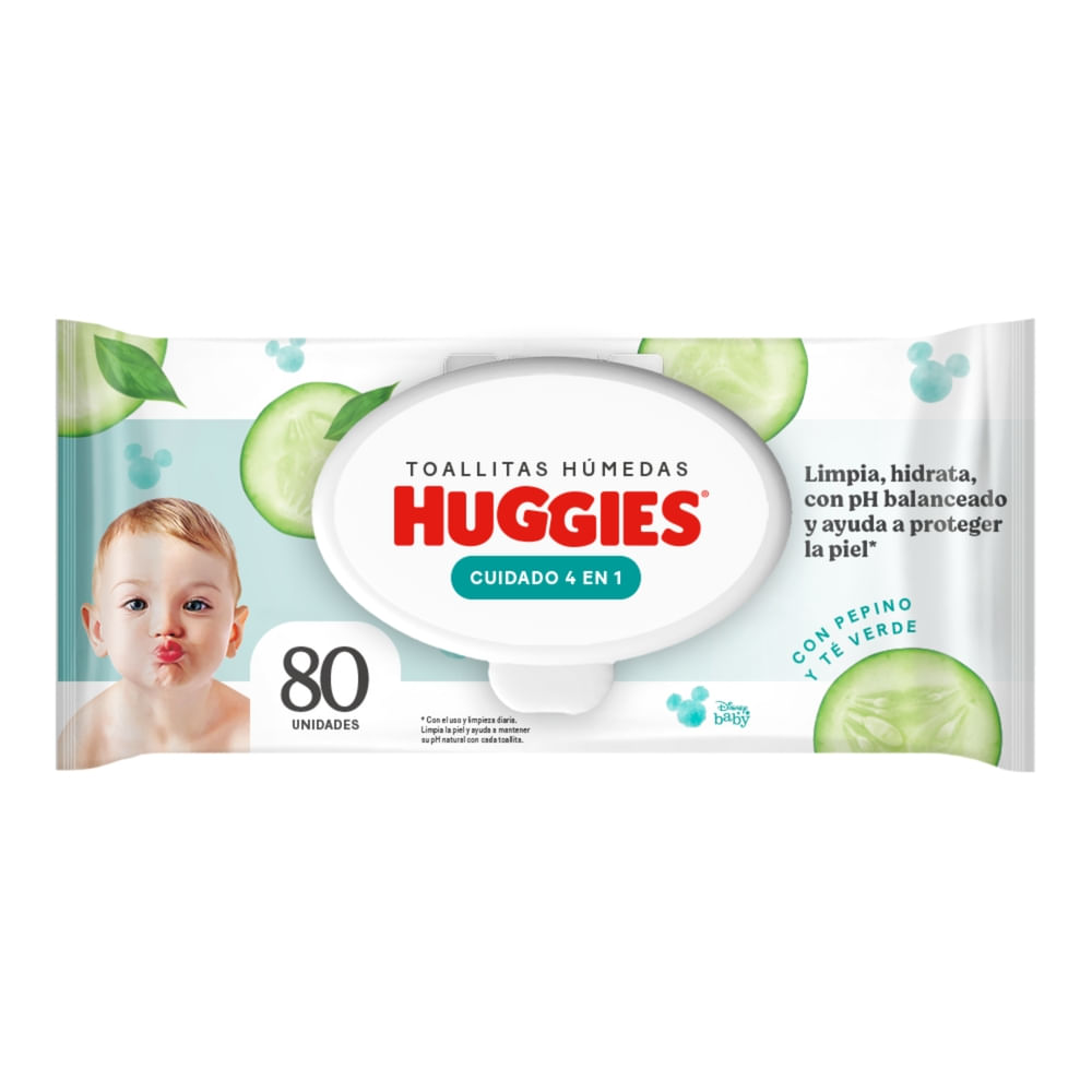 Toallas Húmedas Huggies Cuidado 4 En 1