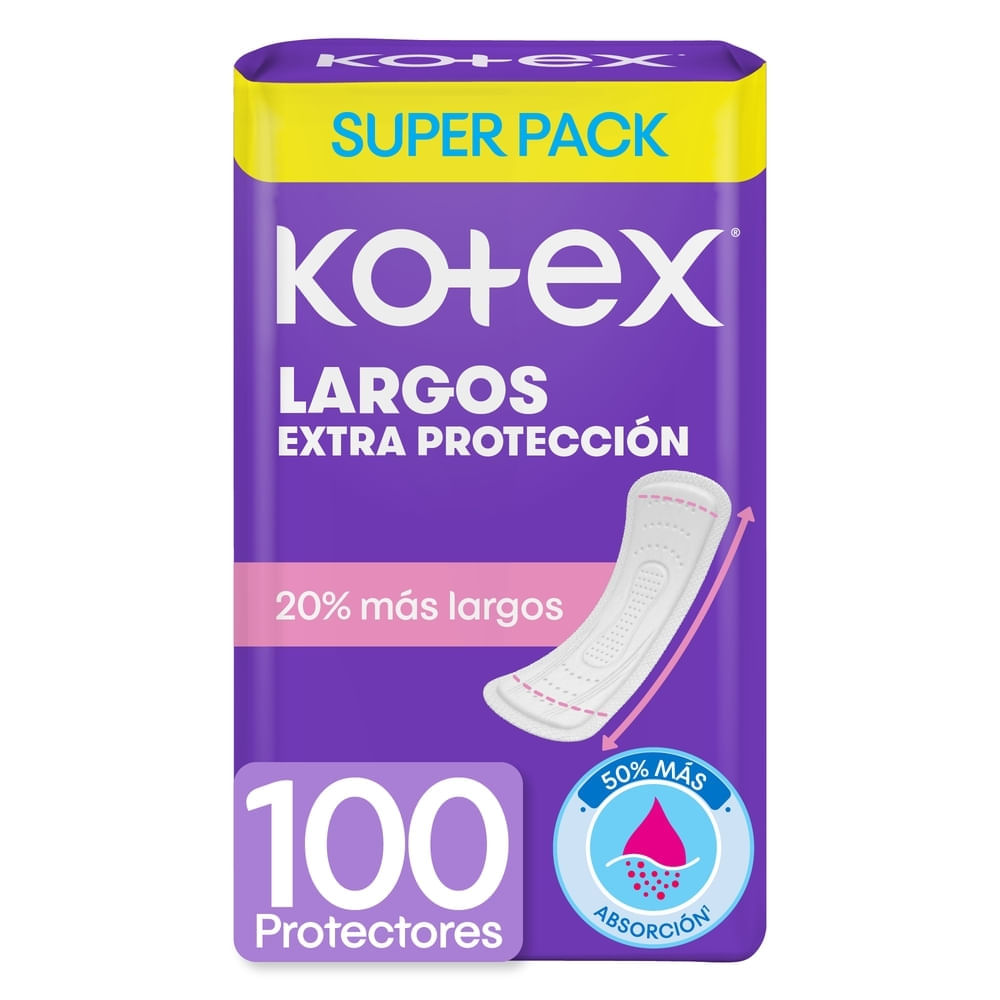 Protectores Diarios Largos Kotex