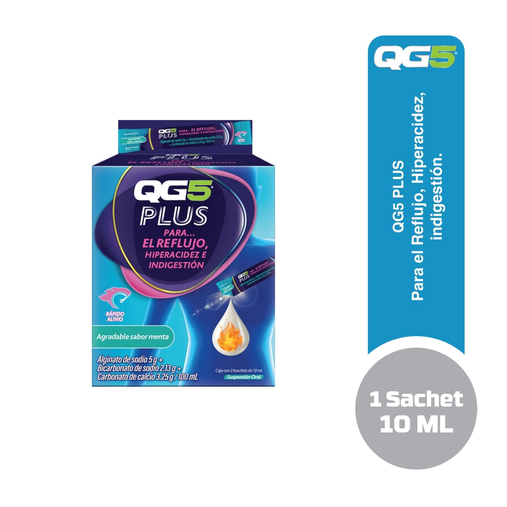 QG5 Plus para hiperacidez del estómago-10 ml