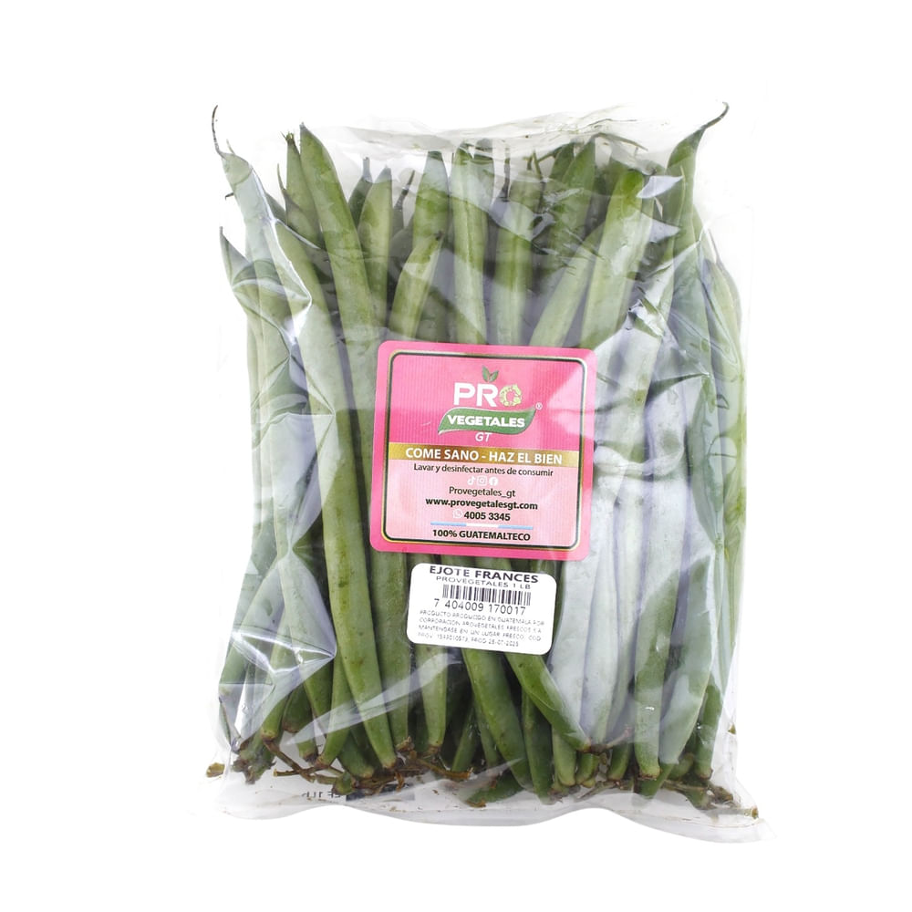 Ejote Frances Provegetales 1 Lb Uxc12