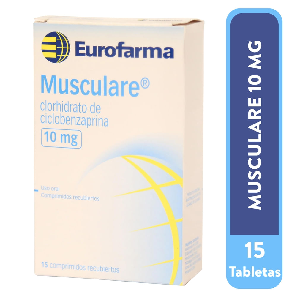 Relajante Musculare 10 Mg 15 Tabletas
