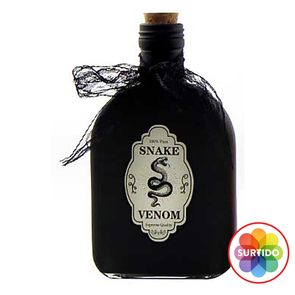 Botella Way To Celebrate de vidrio con tapa de corcho Halloween - 18 cm