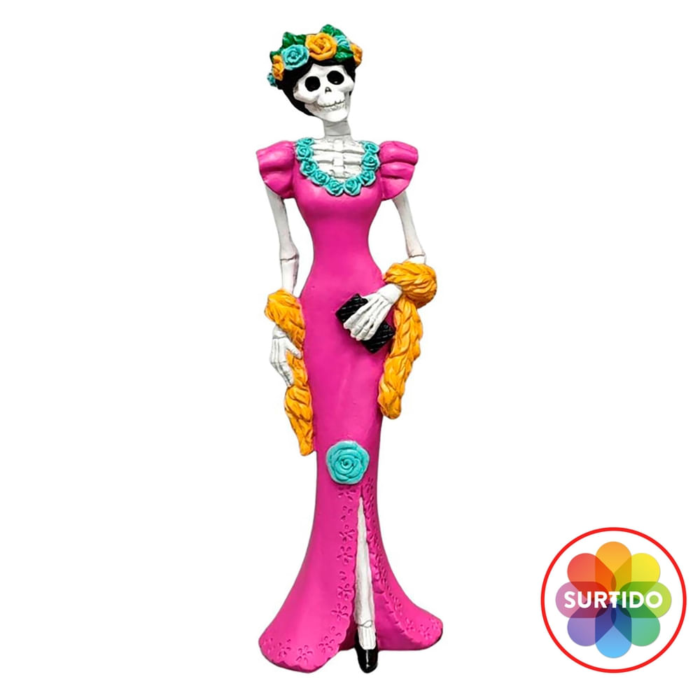 Catrina Way To Celebrate de cerámica decorativa Halloween - 32 cm