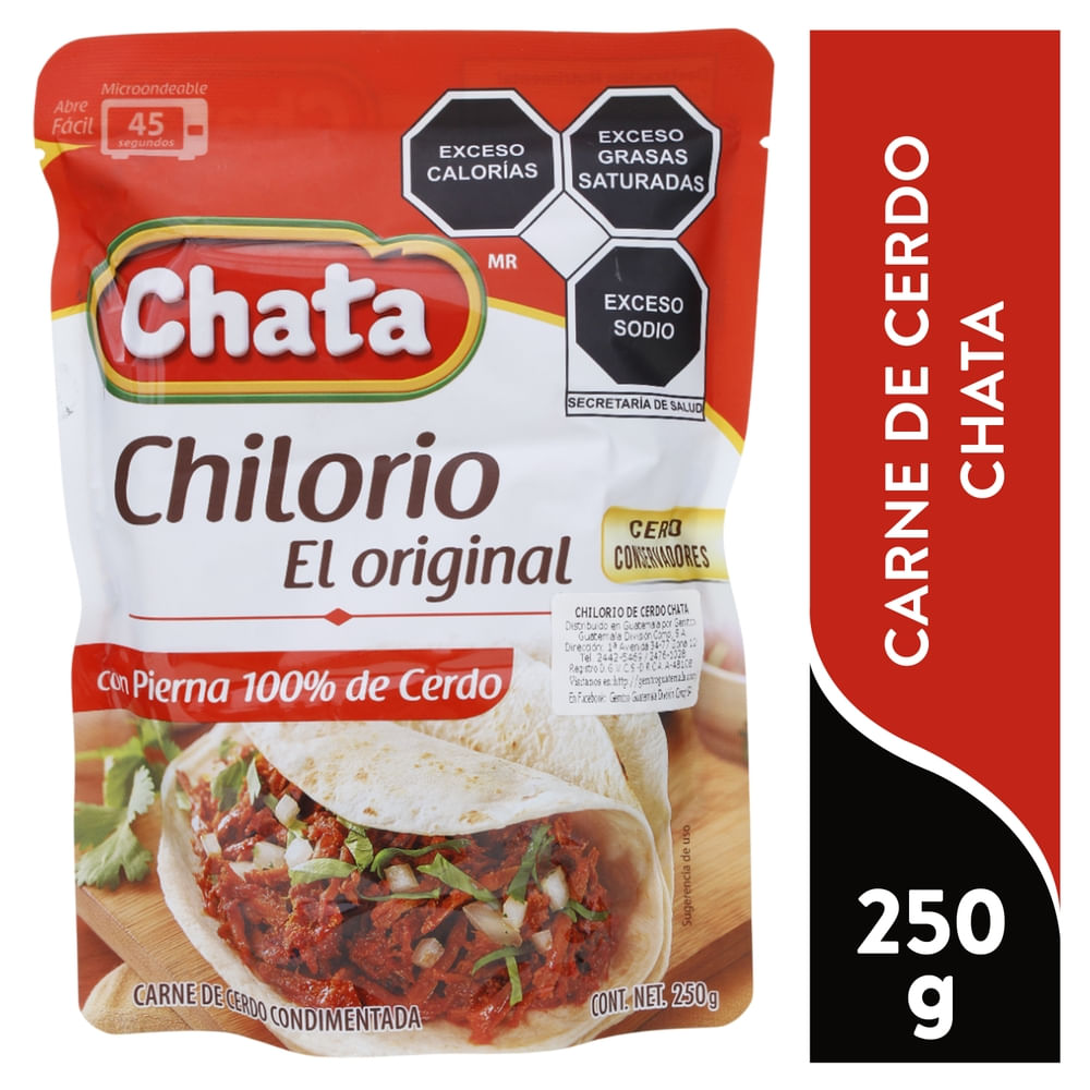Chilorio Carne Cerdo Chata