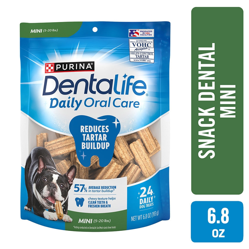 Snack oral para perro mini Purina Dentalife - 6.8 oz