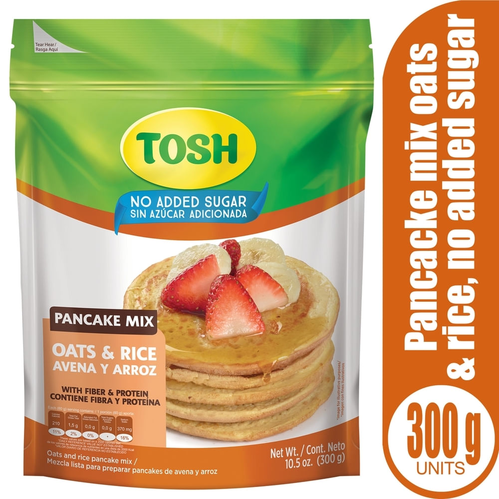 Premezcla Panqueques Avena Arroz Tosh