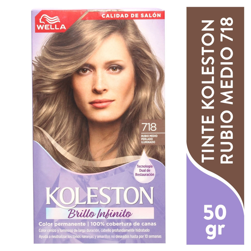 Tinte Femenino Koleston Lila Tinte Koleston Kit Lila 718 Rubio Perlad