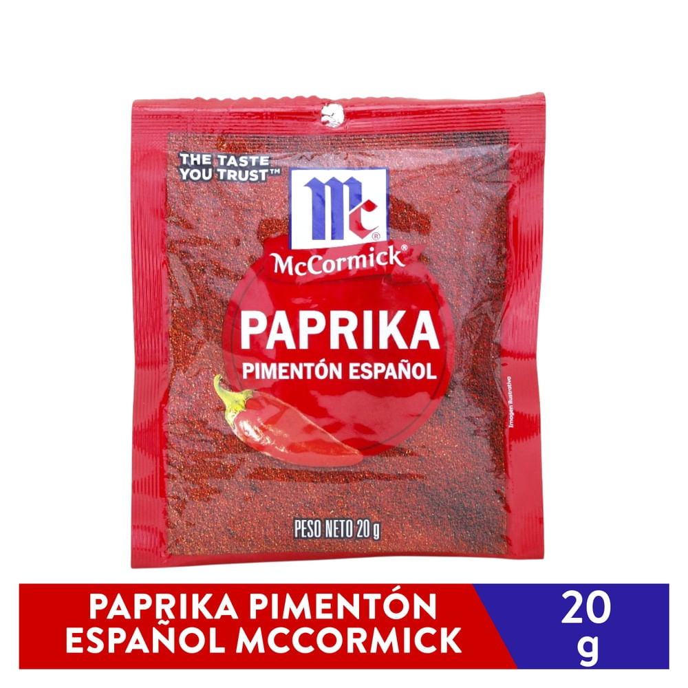Pimentón Molido Español McCormick Sobre