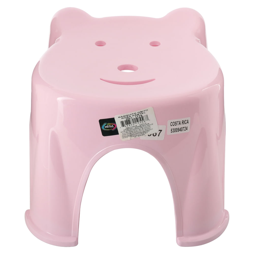 Banco Infantil Rosado 13x13x10cm