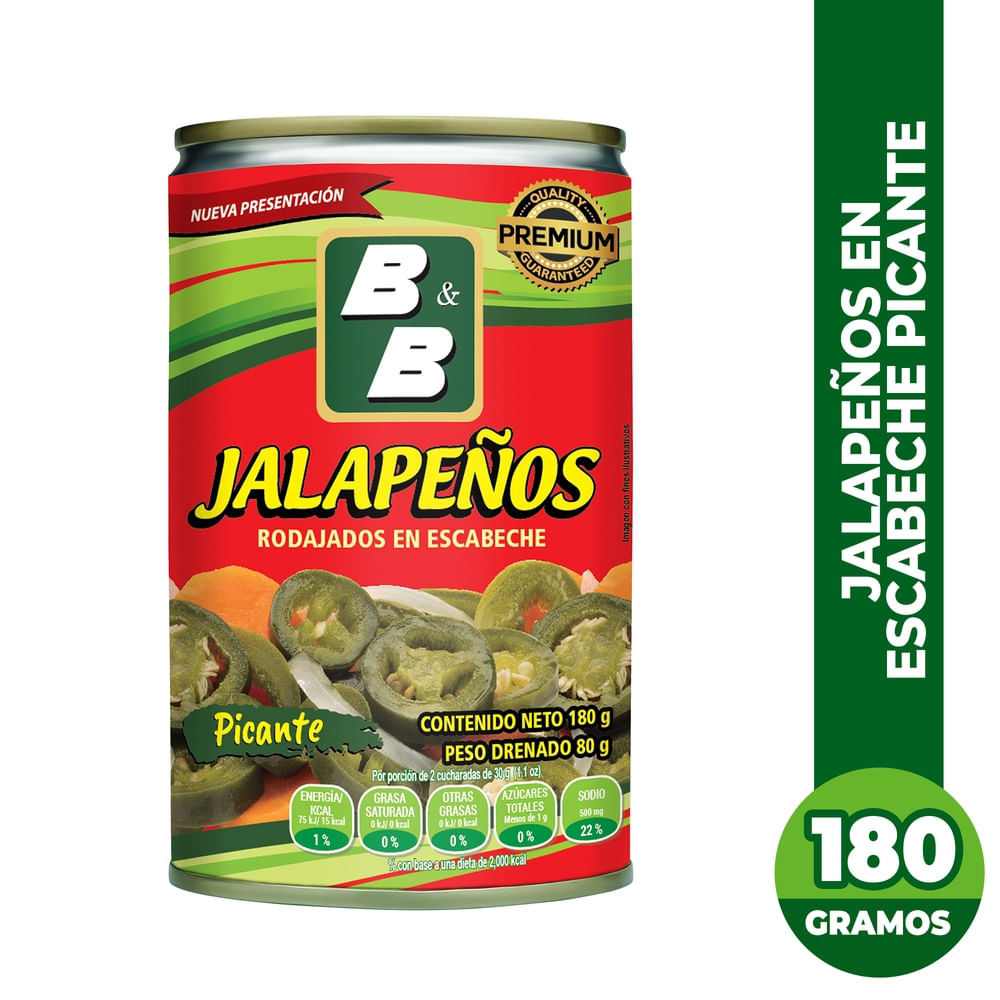 Chile ByB rodajado picante escabeche - 180 g