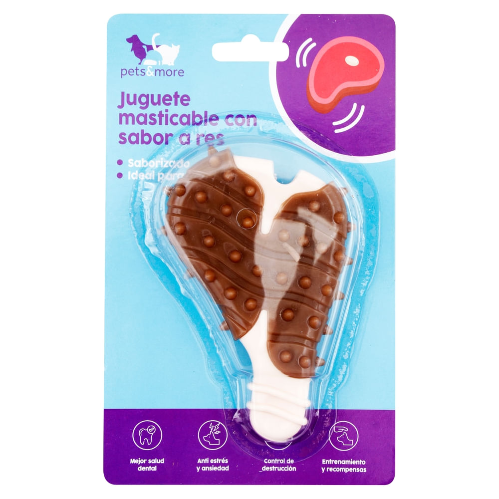 Juguete Masticable Pets & More Sabor a Res