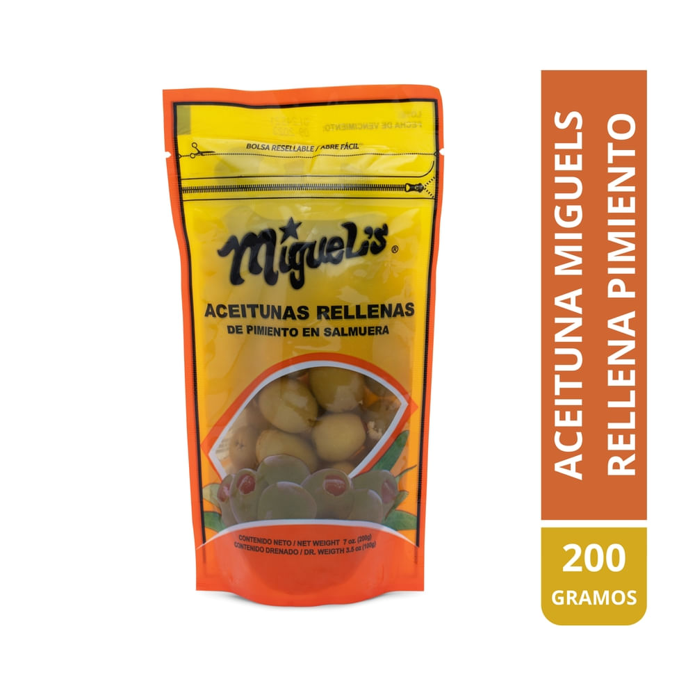 Aceituna Miguel's rellena pimiento - 200 g