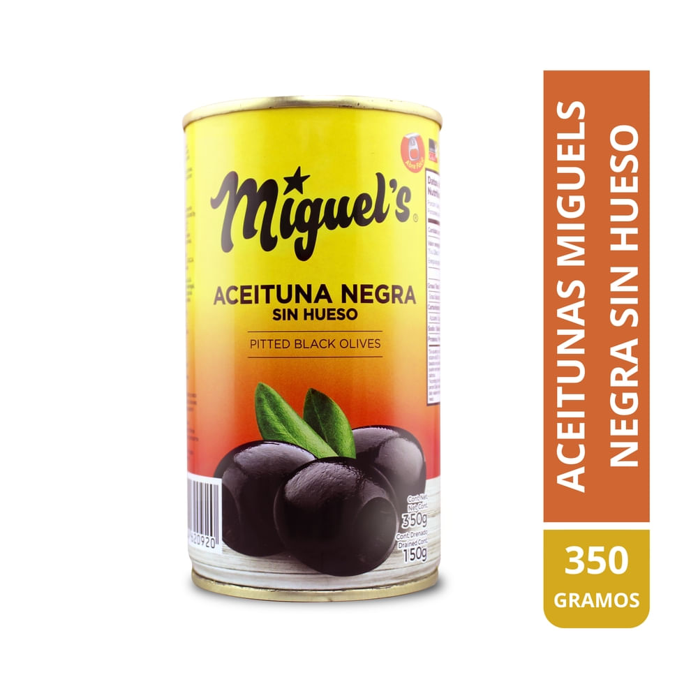 Aceitunas Negras Sin Hueso Miguels