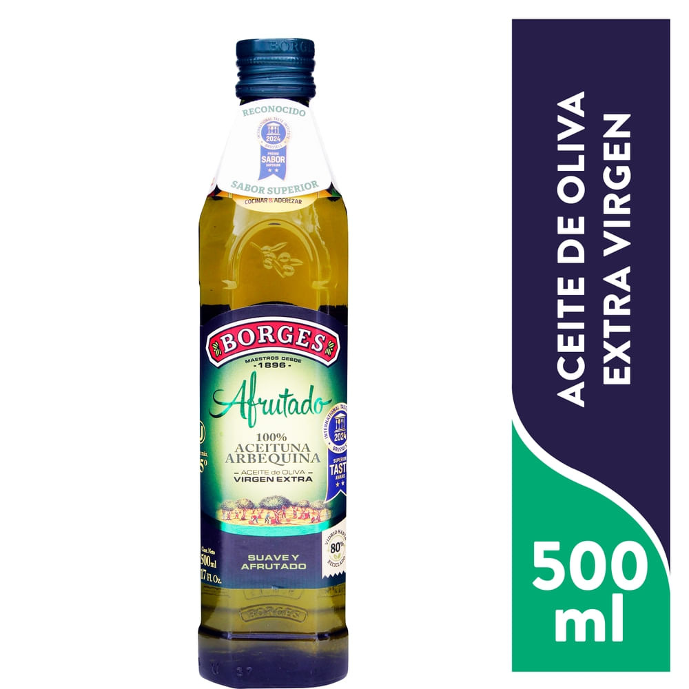 Aceite de oliva Borges Extra Virgen Afrutado Suave - 500 ml