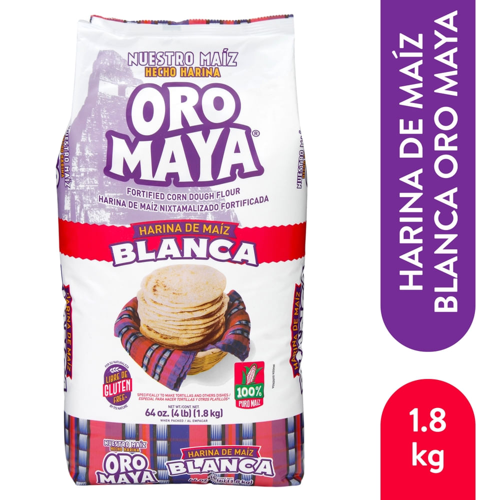 Harina Maíz Blanco Oro Maya