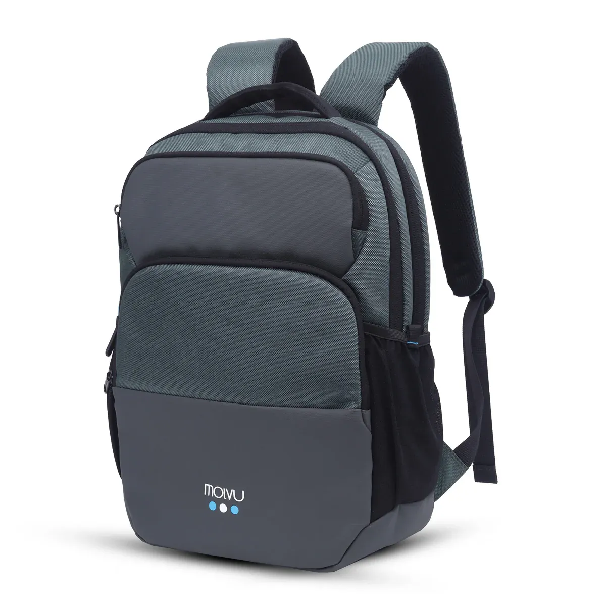 Mochila Molvu business 3 color gris para laptop - 15.6"