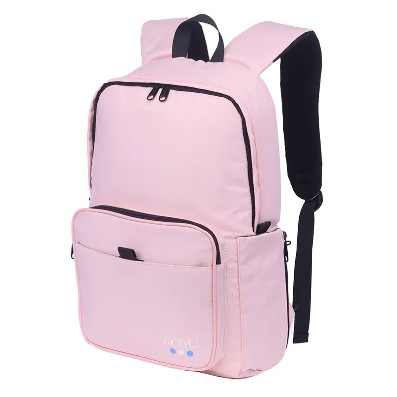 Mochila Molvu U5 color rosa para laptop - 15.6"
