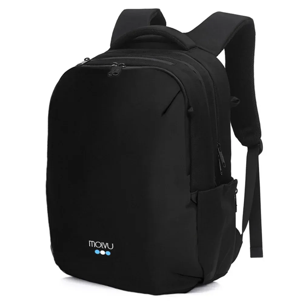 Mochila Molvu zacualpa color negro para laptop - 15.6"