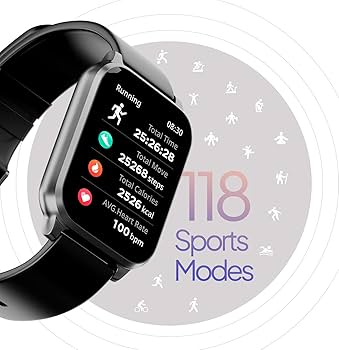 Reloj Fire Boltt ninja 3 plus smartband color negro
