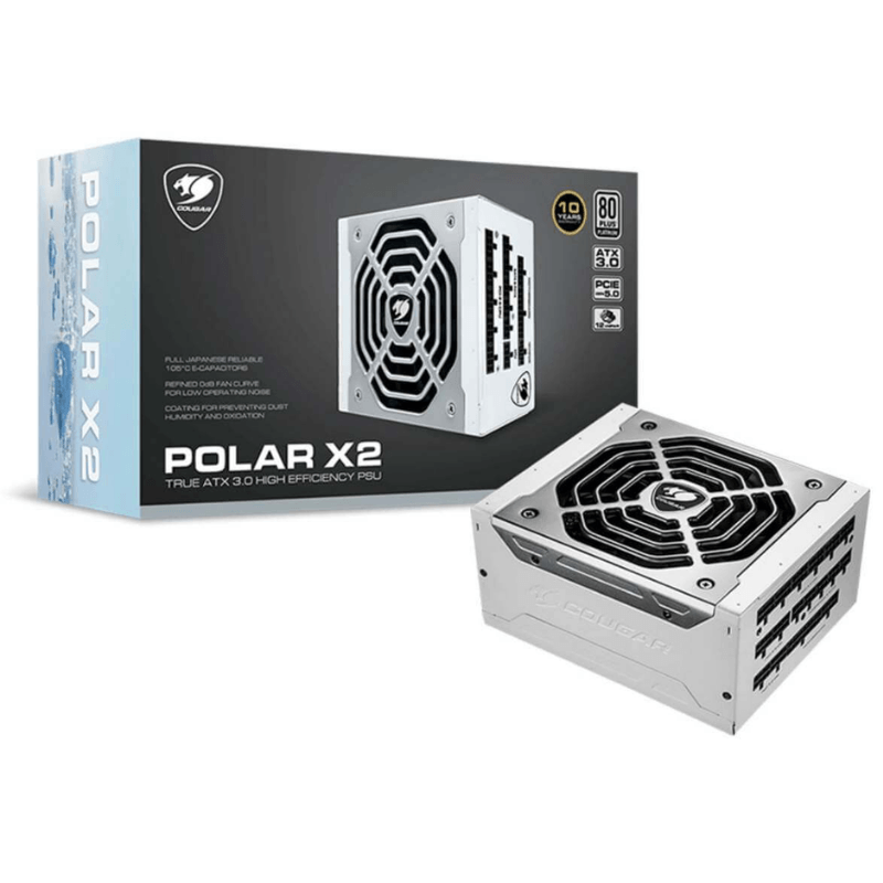 Fuente de poder Cougar polar x2 1200 80-plus 1200 w platino