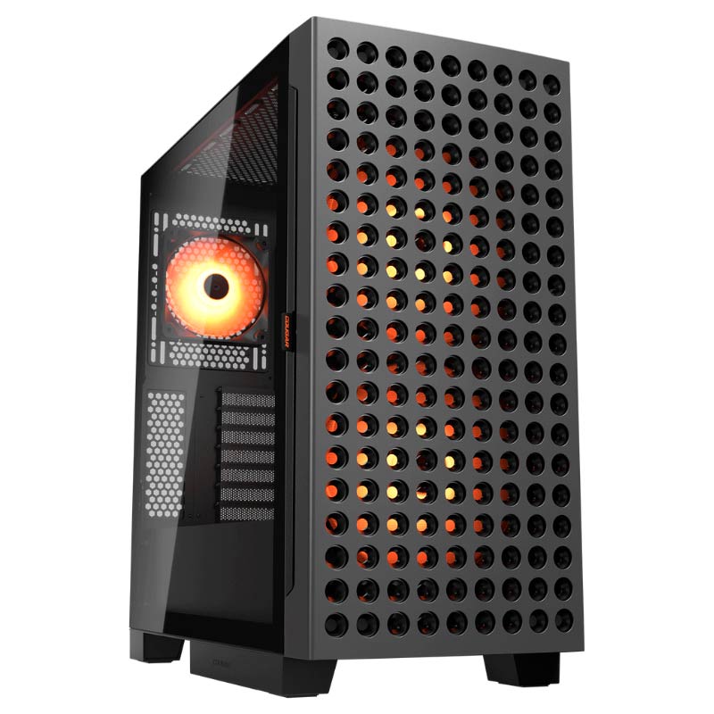 Case gaming Cougar Airface ECO RGB media torre ATX sin fuente negro