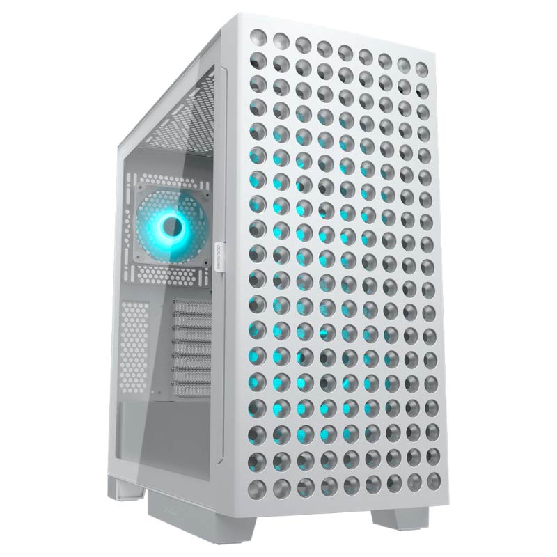 Case gaming Cougar Airface ECO media torre ATX sin fuente blanco