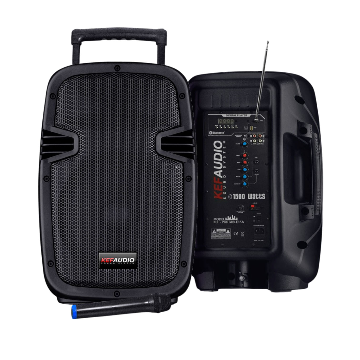 Bocina Kefaudio portable de 1500W