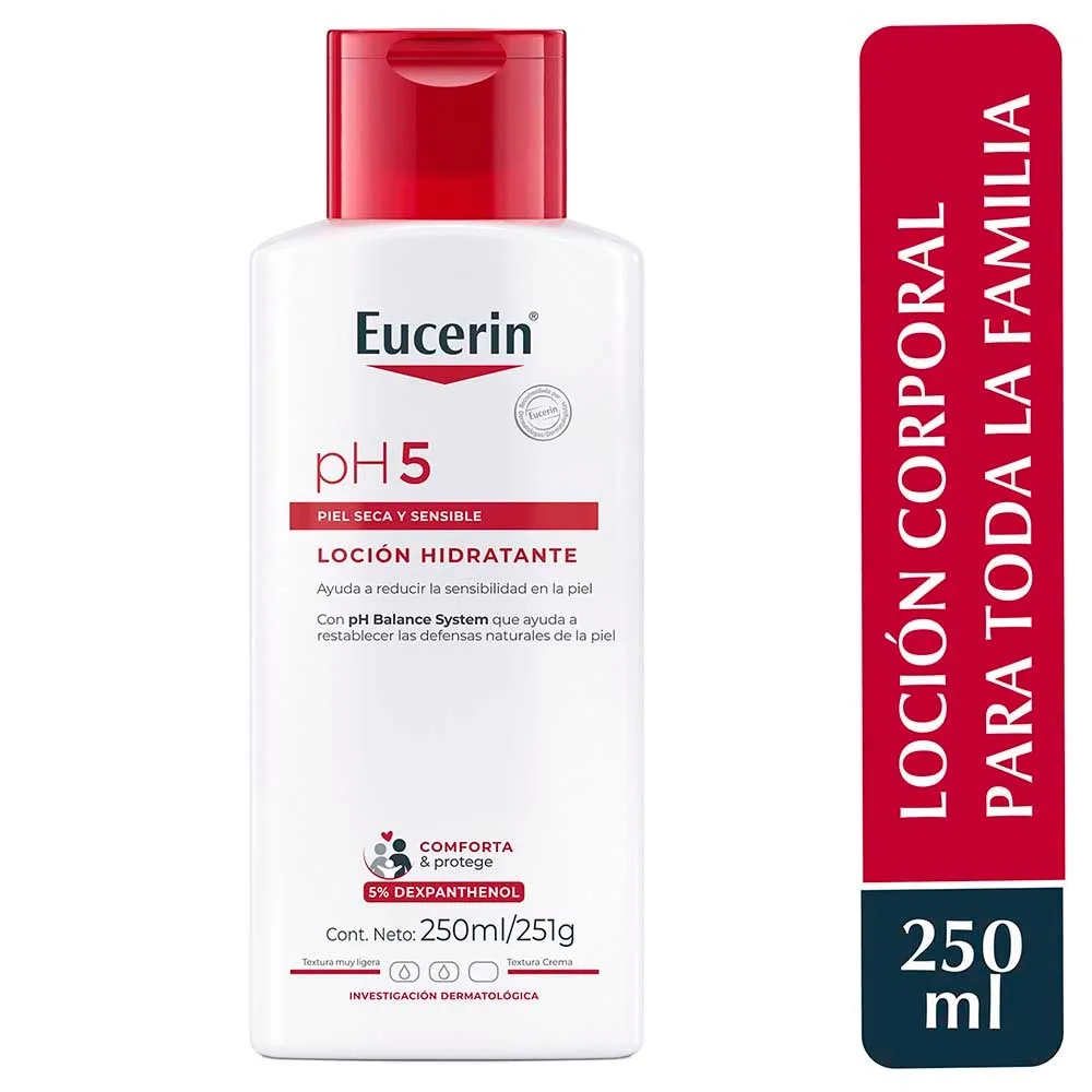 Loción corporal, Eucerin PH5 hidratante - 250 ml