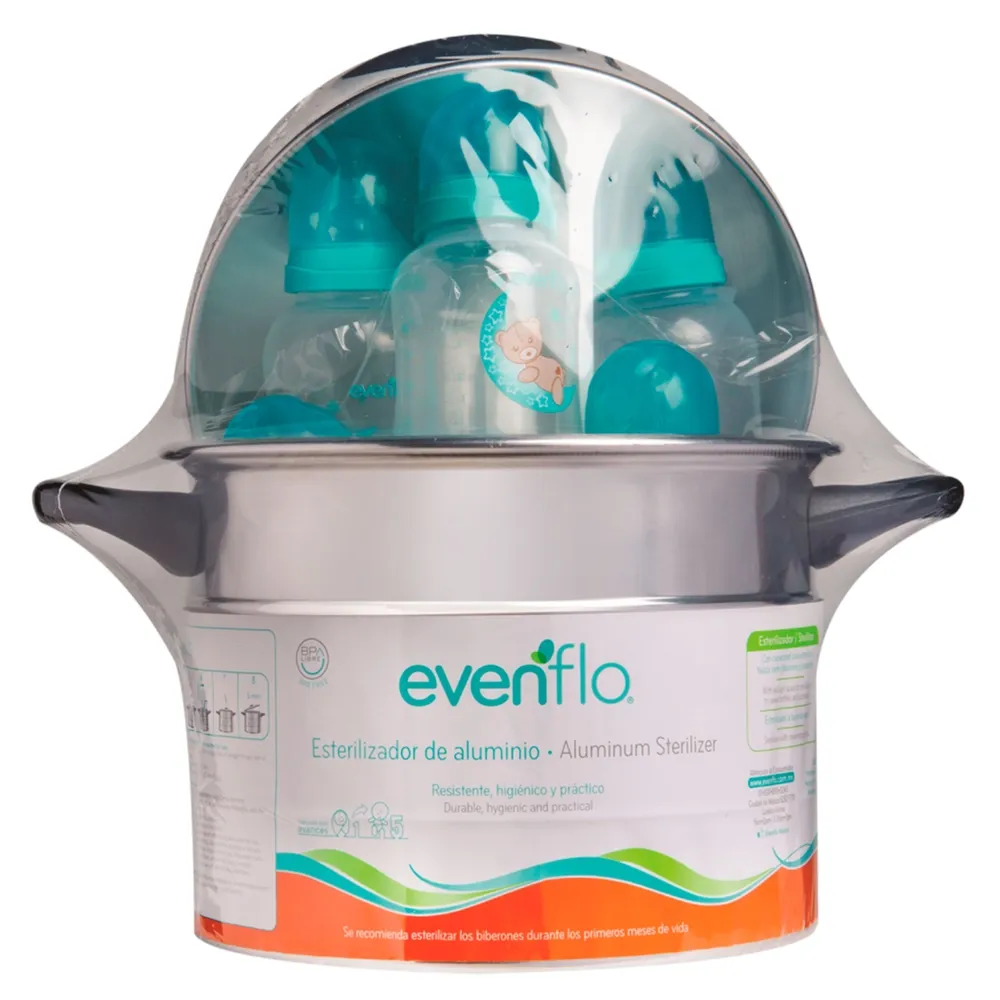 Mini Esterilizador Evenflo con Accesorios