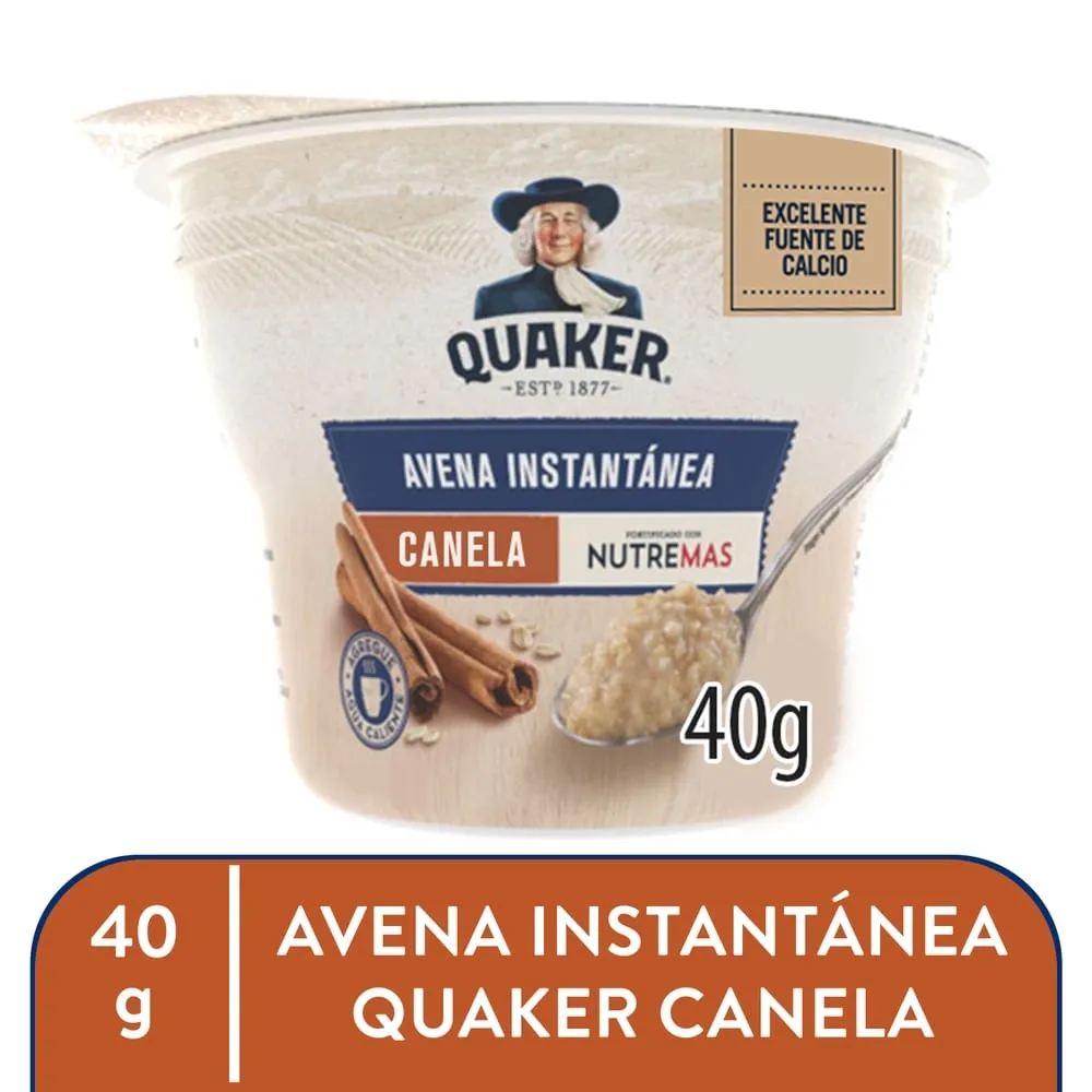 Avena Quaker Instantánea Sabor Canela - 40 g