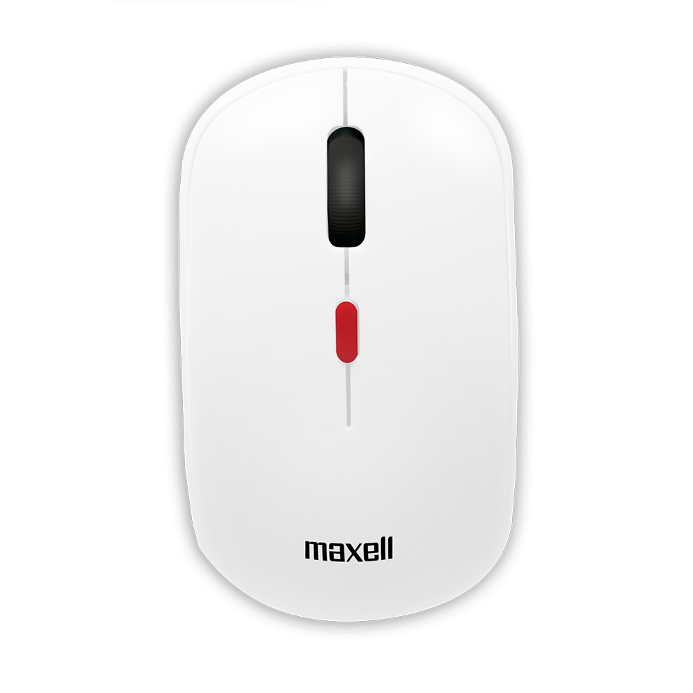Mouse inalámbrico Maxell MOWL-100 2.4ghz color blanco