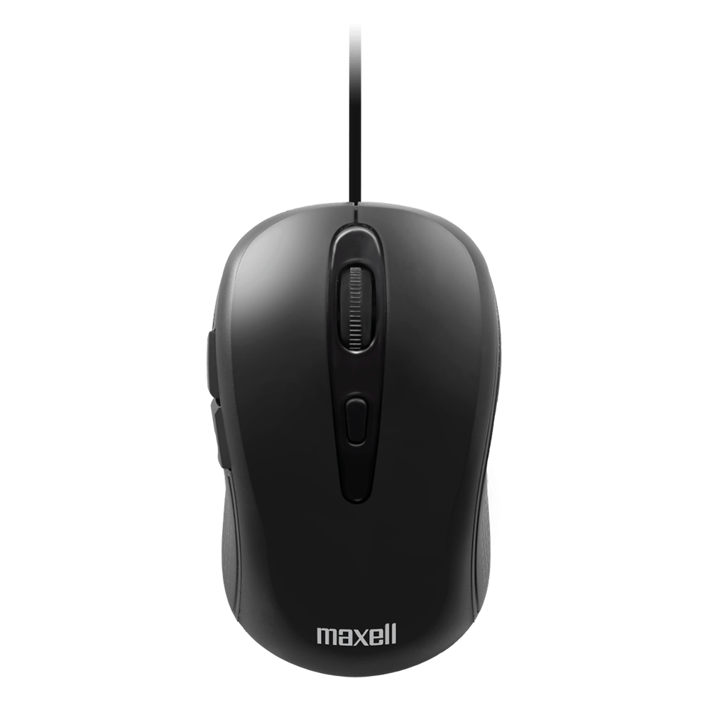 Mouse óptico Maxeell MOWR-105 de 5 botones color negro