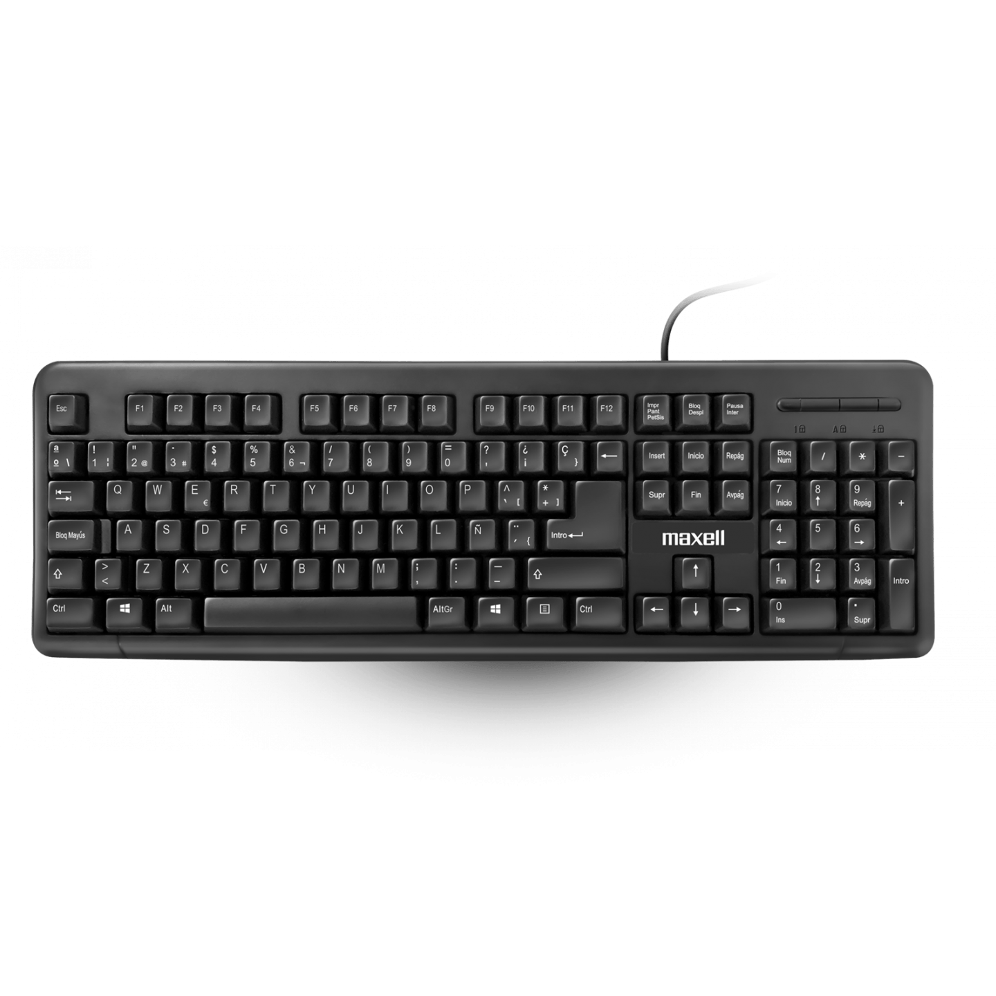 MALO Teclado básico Maxell KB-90 con panel númerico Teclado básico Maxell KB-90 con panel…