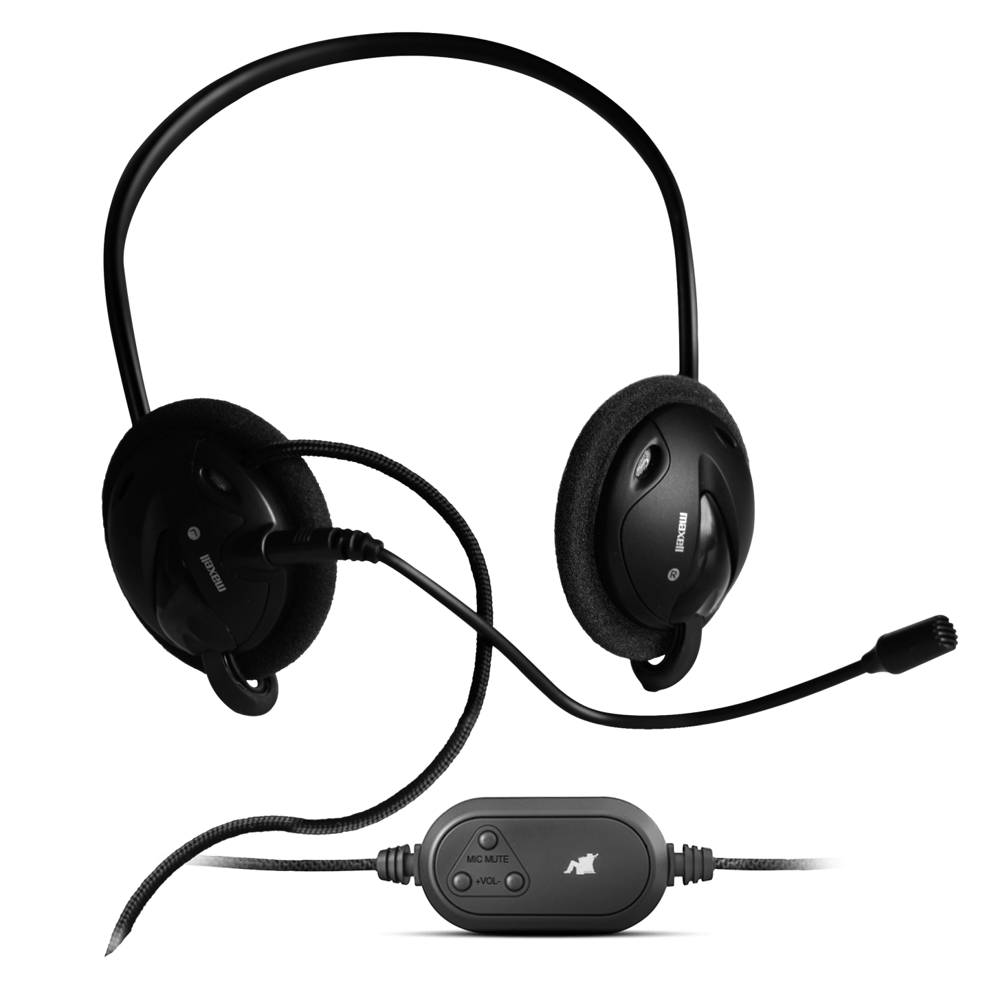 Audífonos Maxell H-MIC NECKBAND almohadillas de espuma con micrófono desmontable USB C