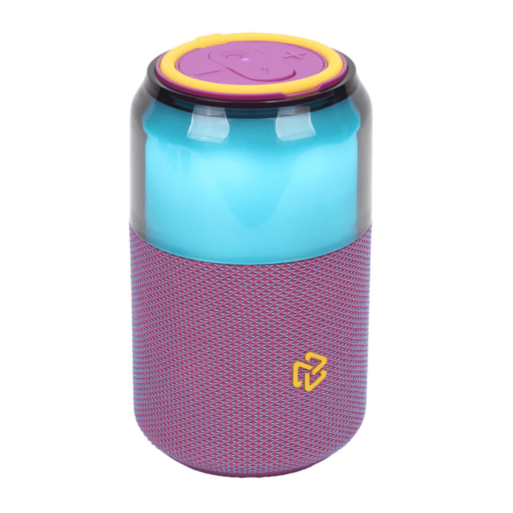 Bocina Stuffactory Bolt inalámbrica portátil con luz led lila