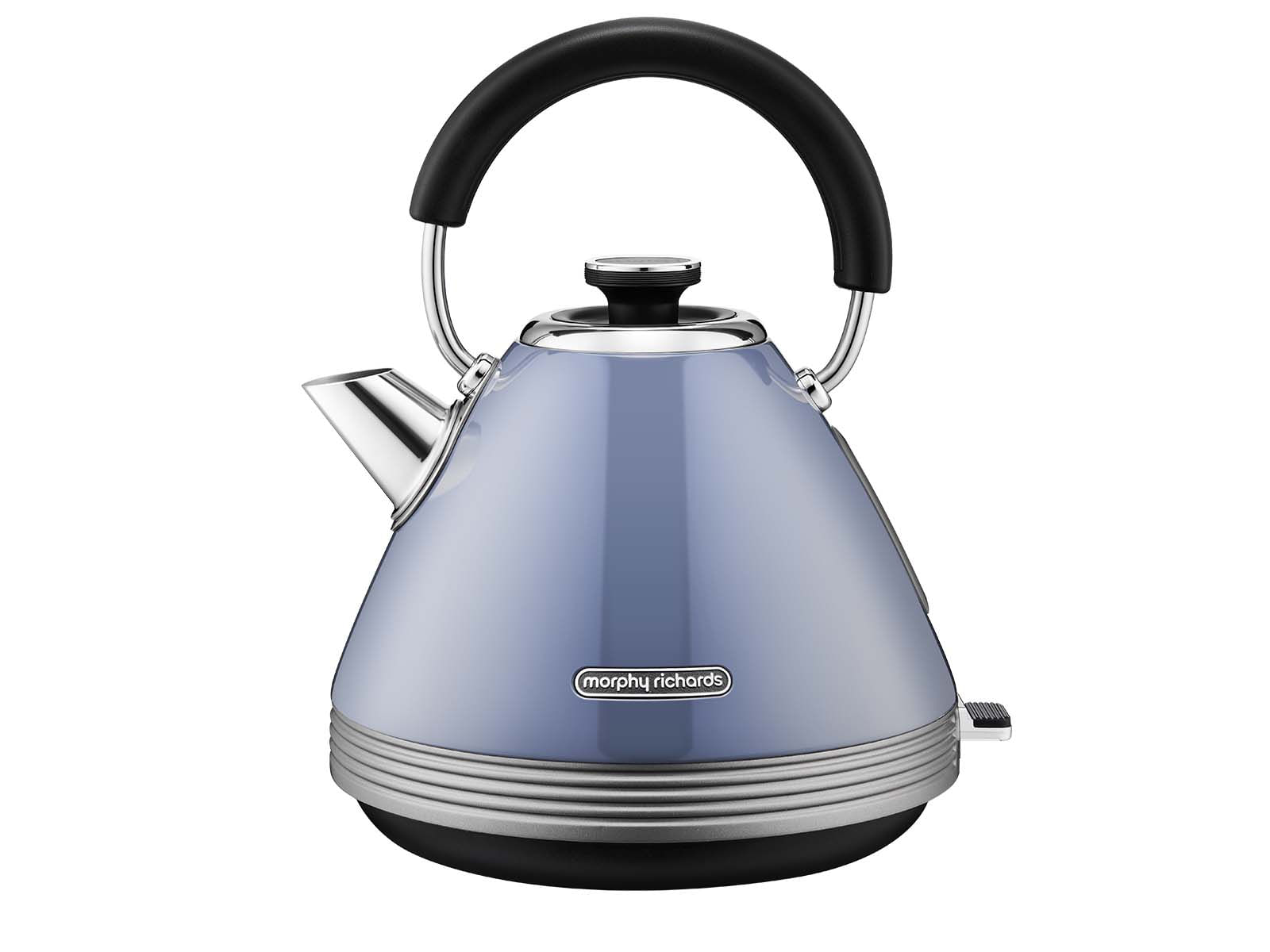 Hervidor eléctrico piramidal Morphy Richards gris para 1.5 litros