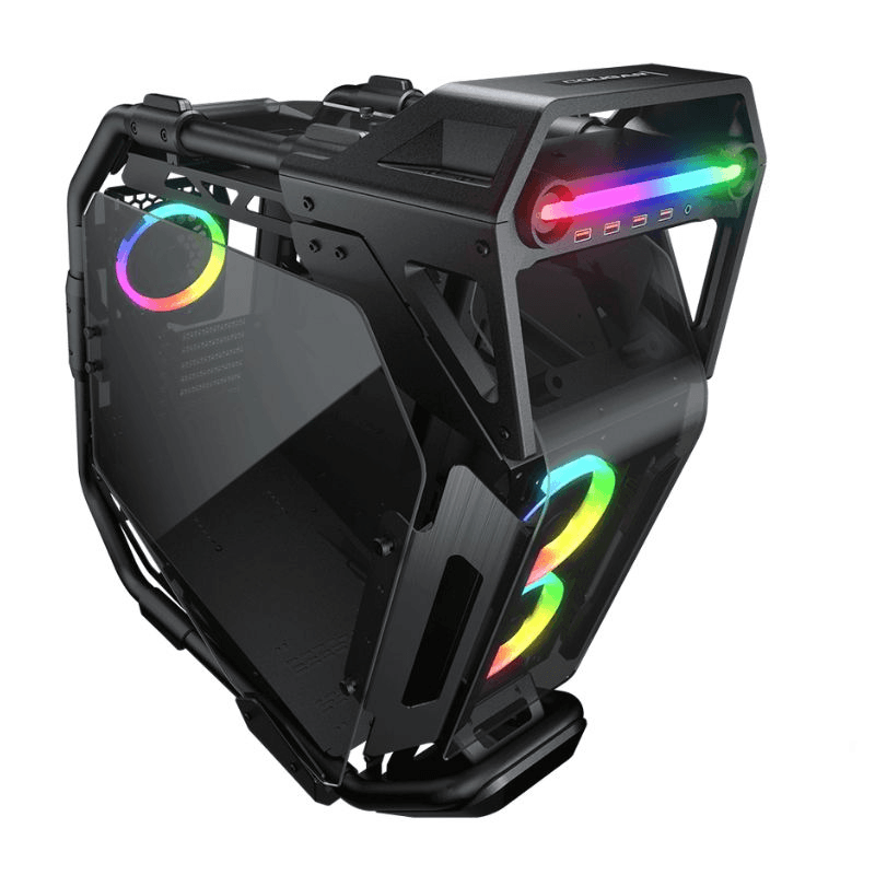 Case Gaming Cougar Cratus RGB Vidrio Templado Media Torre ATX Negro (Sin Fuente)