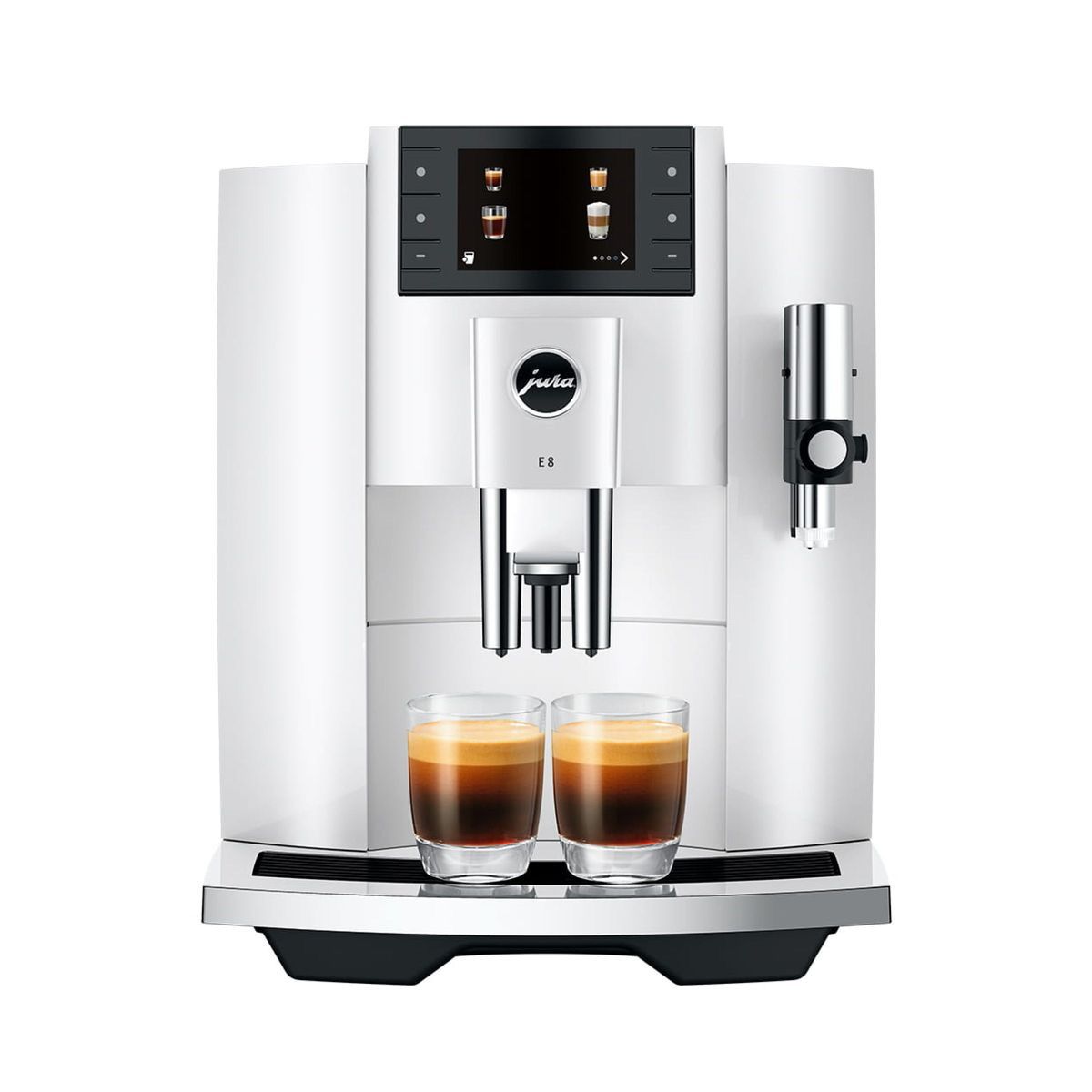 Máquina de café Jura automática E8 Piano blanco