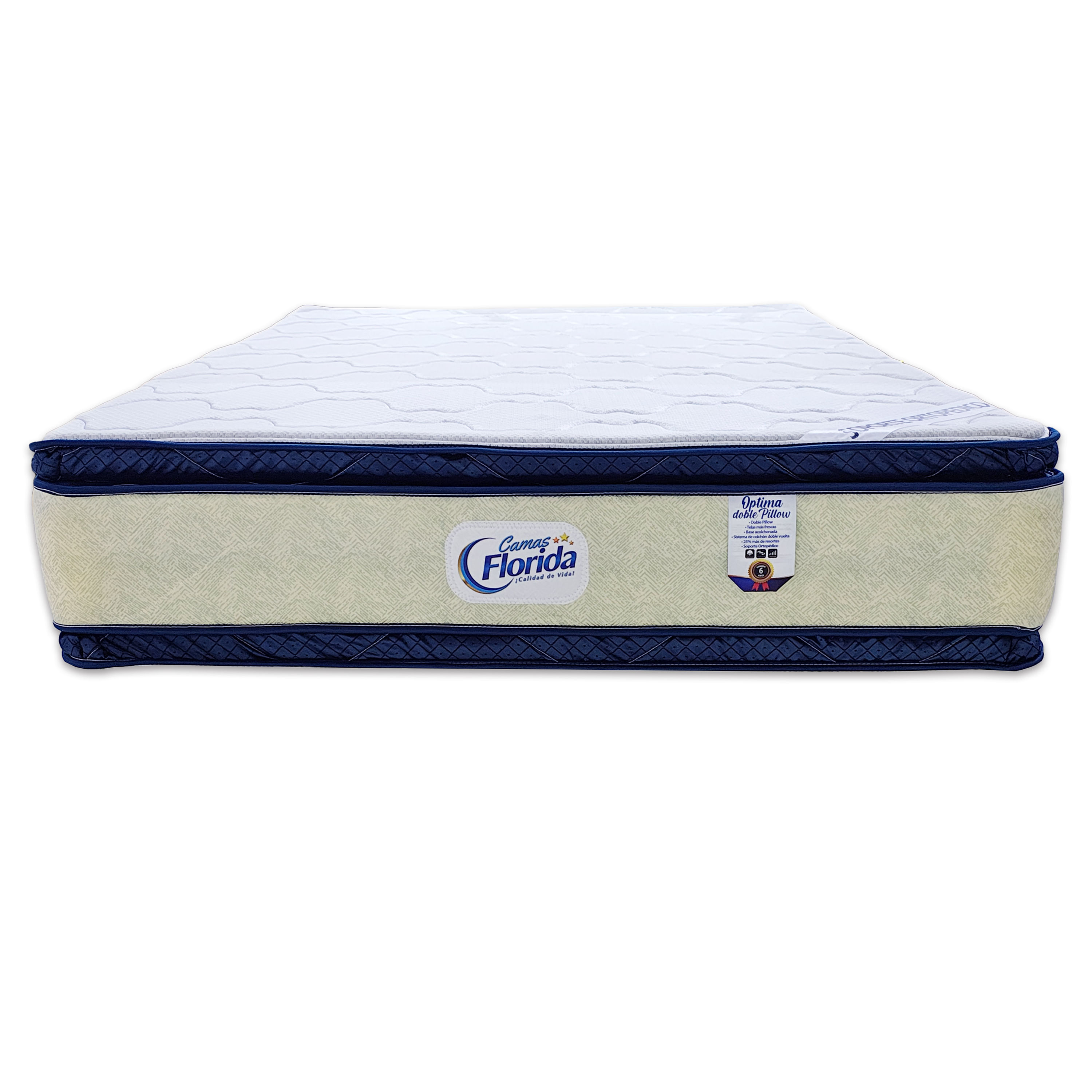 Colchón Cama Florida imperial Optima doble pillow