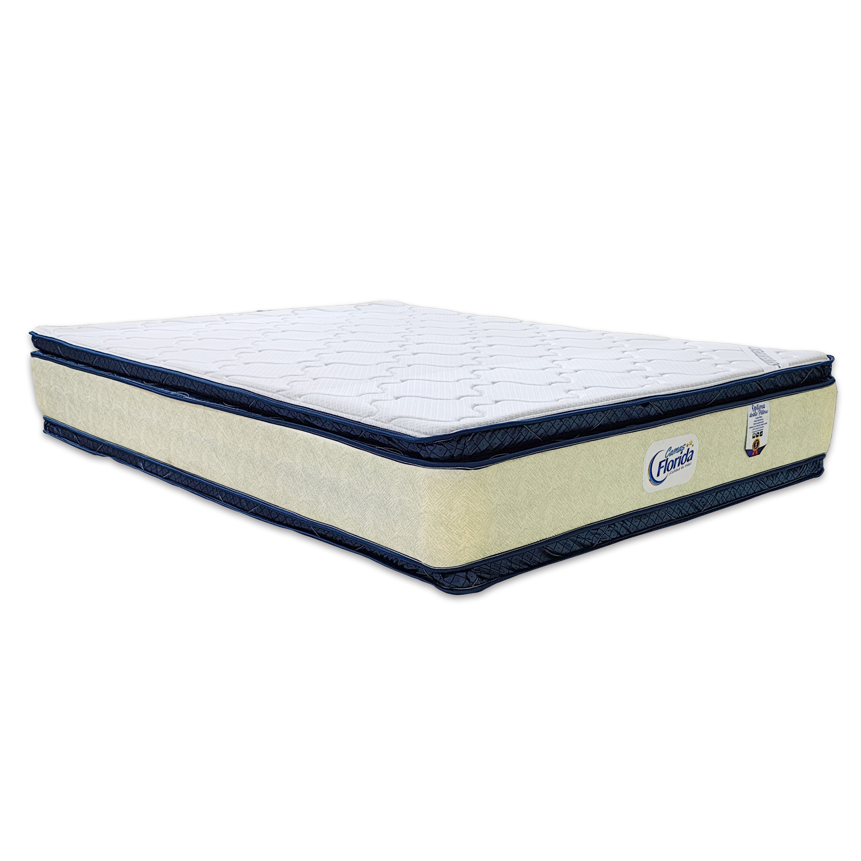 Colchón Cama Florida matrimonial Optima doble pillow