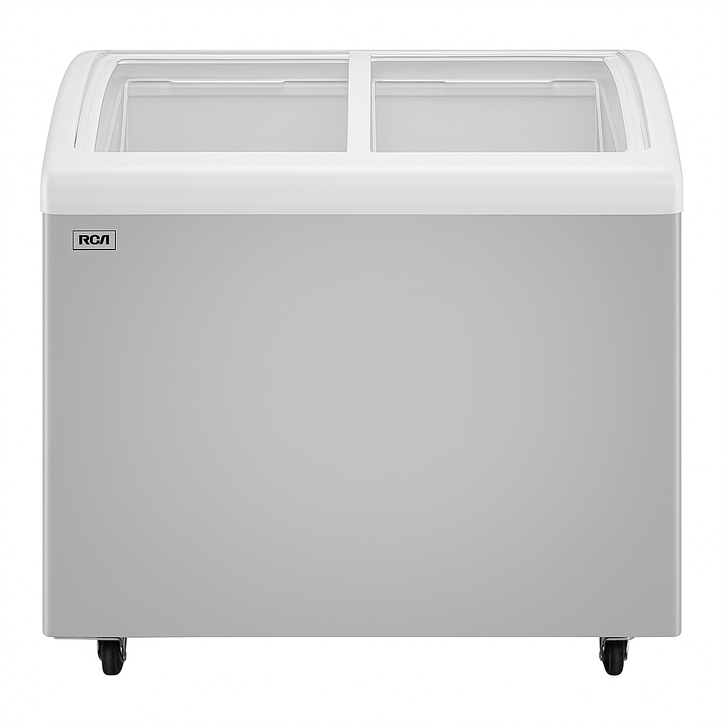 Vitrina comercial RCA horizontal 9p3 gris y blanco RCIF09DA